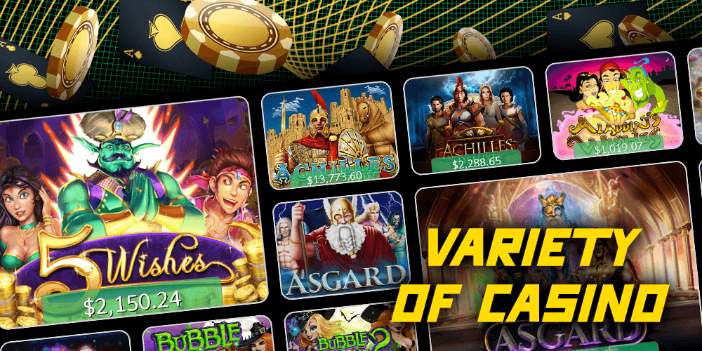 Variety of Ozwin Casino Games