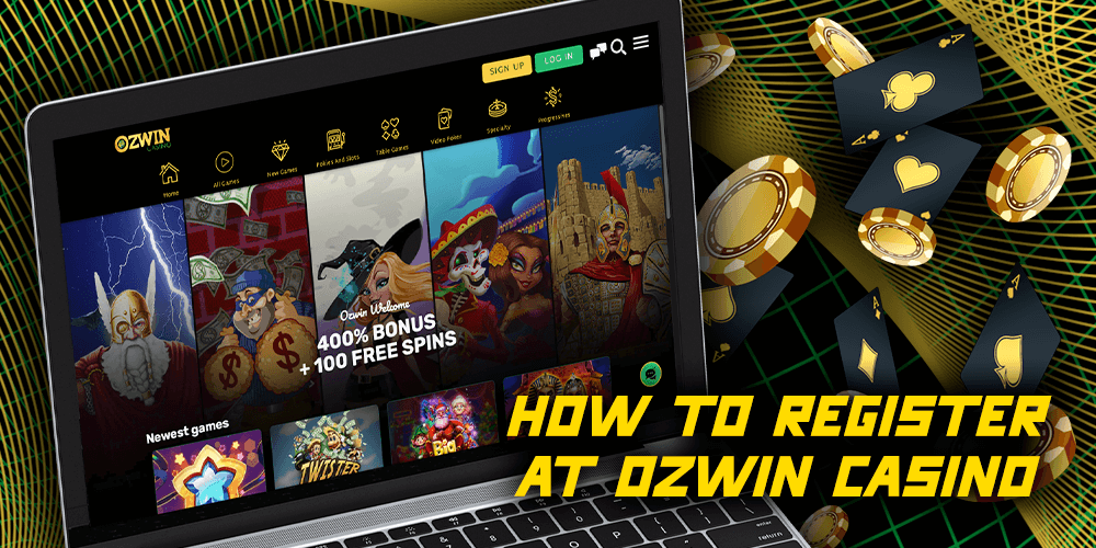 How to register at Ozwin Casino