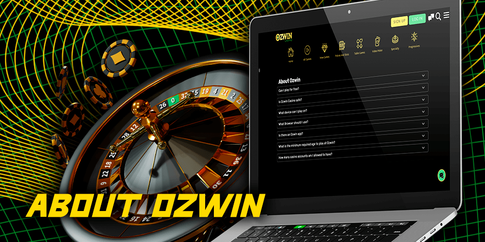 About Ozwin Casino lobby