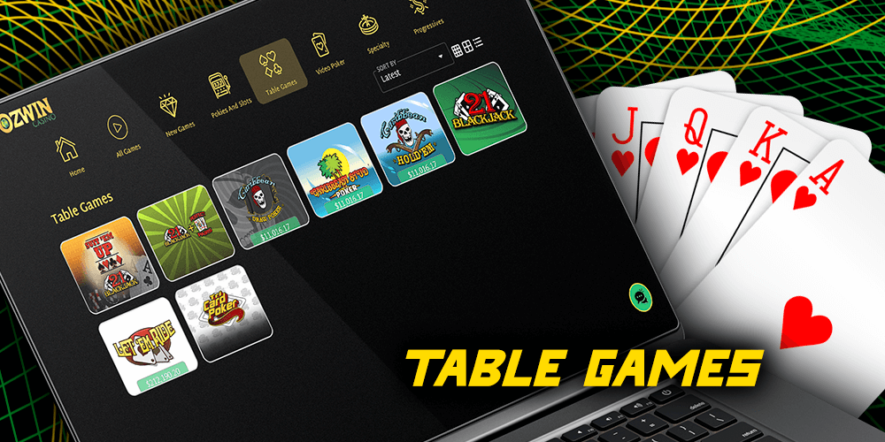 Table Games at Ozwin Casino