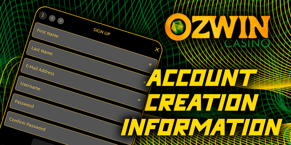Account Creation Information