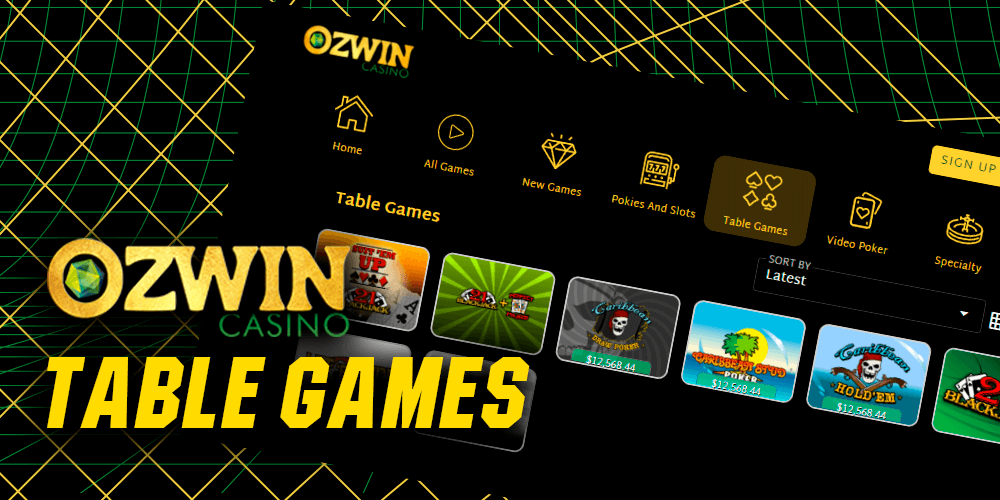 Ozwin Casino Table Games
