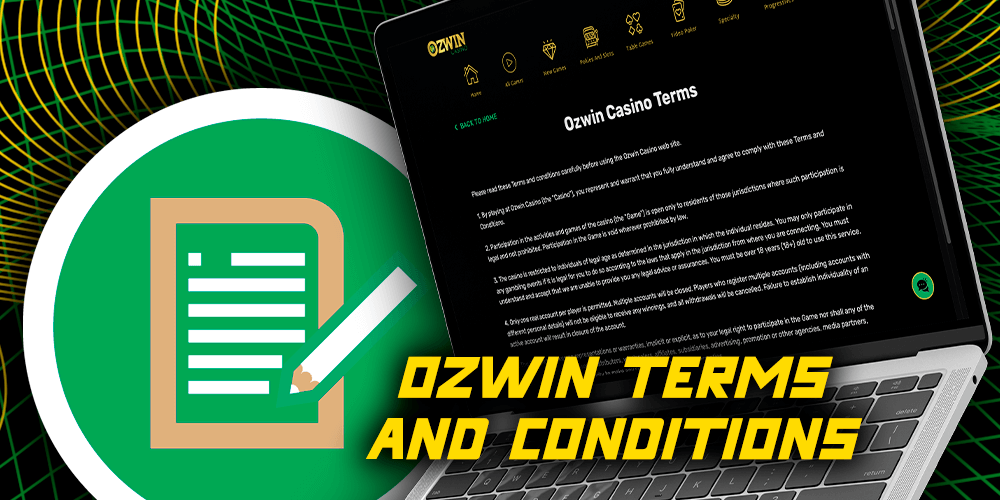 Ozwin terms and conditions